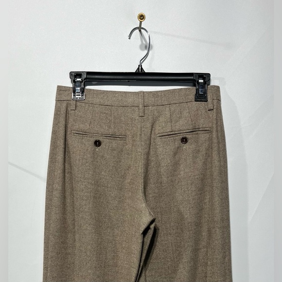 GUNEX Controlloa Virgin Wool/Cashmere Wide Leg Beige Trouser Size 4 L34” NWT - Picture 5 of 10